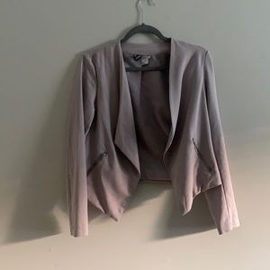 Grey Asymmetrical blazer